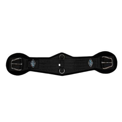 Professional's Choice 2XCOOL Cinch | Cooling Minerals Infused in Liner | V-Shaped Design for Pressure Distribution | Extra Padding to Prevent Pinching | Honeycomb Silicone Soft Grip | 28 Black