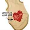 Personalized Valentine's Day Dog Shirt, XOXO Heart Dog Shirt, Valentine's Day Outfit for Dogs, Personalized Dog Shirt, Clothes for Pets (Vintage Vanilla Shirt, XXS- 2-4 lbs) view 2