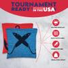 BackYardGamesUSA CornholeGamesUSA Tournament Cornhole Bags Sets of 8 Regulation Professional, Tournament Slick n Stick Corn Hole Beans Bags for Cornhole Games view 2