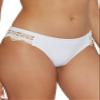 BCA By Rebecca Virtue Lace Trim - Women's Bikini Bottom, Cheeky Coverage, Swimwear Separates for Women, White, X-Large view 2
