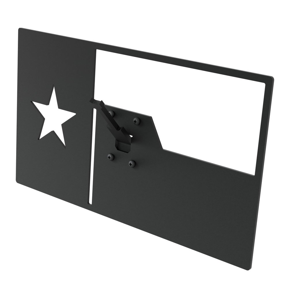 State Specific European Mount Skull Hanger. Choose Your State! Customize Your Euro Mount Hanger with Engravings! Secure Your Deer Skull Mount with Style! (Texas State Flag)