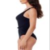 BCA By Rebecca Virtue Tori Twist - Women's One Piece Swimsuit, Plunge Neck, Twist-Front Waist, Bathing Suits for Women, Black, Large view 2