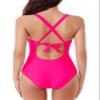 BCA By Rebecca Virtue Women's Standard Tori One Piece Swimsuit, Plunge Neck, Twist-Front Waist, Bathing Suits, Rose view 4