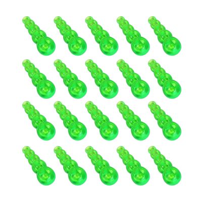PATIKIL Stacked Fishing Beads, 30 Pack Plastic Fishing Bead Lure Tackle Inline Making Supplies for Saltwater Freshwater, Green