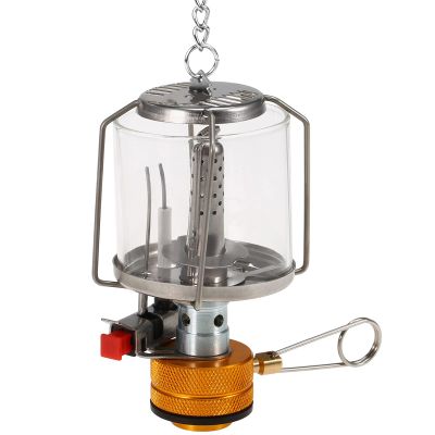 YIWENG Steam lamp, Outdoor Portable Camping Gas Lantern Piezo Ignition Mini Gas Tent Lamp Light