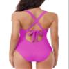 BCA by Rebecca Virtue Women's Standard Madilynn Texture One Piece Swimsuit, Pink view 4