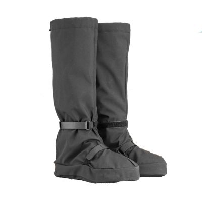 HEARSO Leg Gaiters, All-Inclusive Anti-Scratch and Sand-Proof Snowshoe Gaiters Cycling Leg Protection for Adults and Children, Suitable for Any Bad Weather (Color : Black, Size : Large)
