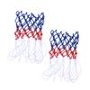 2pcs Chain Basketball Net Pool Basketball Net Basketball Net for Basketball Net Outdoor Basketball Shooting Net Braided Multicolor Basketball Net to Shoot Round The Clock view 1