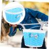 Bike Basket for Boys and Girls Front Basket Bowknot Style Plastic Knitted Compact Strong Ideal for Children Random Style view 2