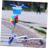 Bike Basket for Boys and Girls Front Basket Bowknot Style Plastic Knitted Compact Strong Ideal for Children Random Style view 4