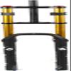 AMeLL Bicycle Shock Fork 26 Inch Air Double Shoulder Speed Shock Absorber Rebound Adjustment for Mountain Bike view 1