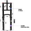 AMeLL Bicycle Shock Fork 26 Inch Air Double Shoulder Speed Shock Absorber Rebound Adjustment for Mountain Bike view 2