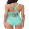 BCA by Rebecca Virtue Women's Standard Madilynn Texture One Piece Swimsuit, Sky view 4