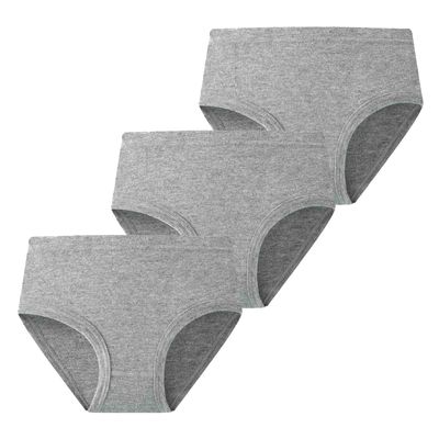 Girls and Toddler Underwear, Girls Underwear Cotton Briefs Soft Clear Briefs Solid Color Panties for (Grey, 8-9 Years)