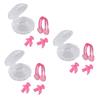 Mobestech 3pcs High-end Silicone Earplugs and Nose Clip Comfortable Swimming Accessories for Adults and Youth for Pool and Surfing Activities view 1