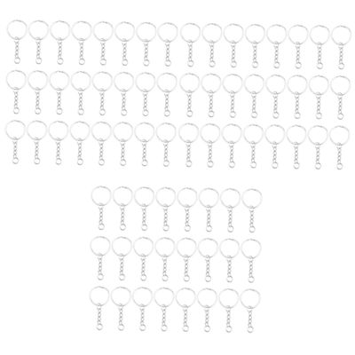 NUOBESTY Pcs Metal Split Key Ring Chain for Accessories and Prevents Keys from