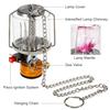 Steam lamp,YIWENG Outdoor Portable Camping Gas Lantern Piezo Ignition Mini Gas Tent Lamp Light with 3 Mantles and Adapter view 3