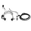 YIWENG Bike Brake, Front/Rear Fixie Bike Brake Kit Road Bike Cruiser Brake Set Bike Caliper Brake Kit Side Pull Brake Set, Silver view 1