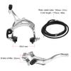 YIWENG Bike Brake, Front/Rear Fixie Bike Brake Kit Road Bike Cruiser Brake Set Bike Caliper Brake Kit Side Pull Brake Set, Silver view 3