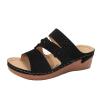 Black Orthotic Sandals Women Womens Fashion Orthotic Slides Ladies Lightweight Athletic Sandals Slip On Slippers With Comfortable Plantar Fasciitis Arch Support view 1
