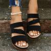 Black Orthotic Sandals Women Womens Fashion Orthotic Slides Ladies Lightweight Athletic Sandals Slip On Slippers With Comfortable Plantar Fasciitis Arch Support view 2