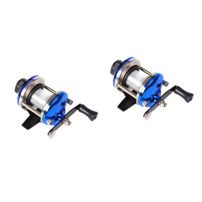 VANZACK 2pcs Wheel Drum Style Fishing Line Winder Fishing Spooler for Line Management Compact for Easy Use