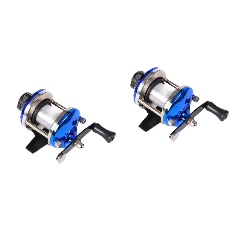 VANZACK 2pcs Wheel Drum Style Fishing Line Winder Fishing Spooler for Line Management Compact for Easy Use