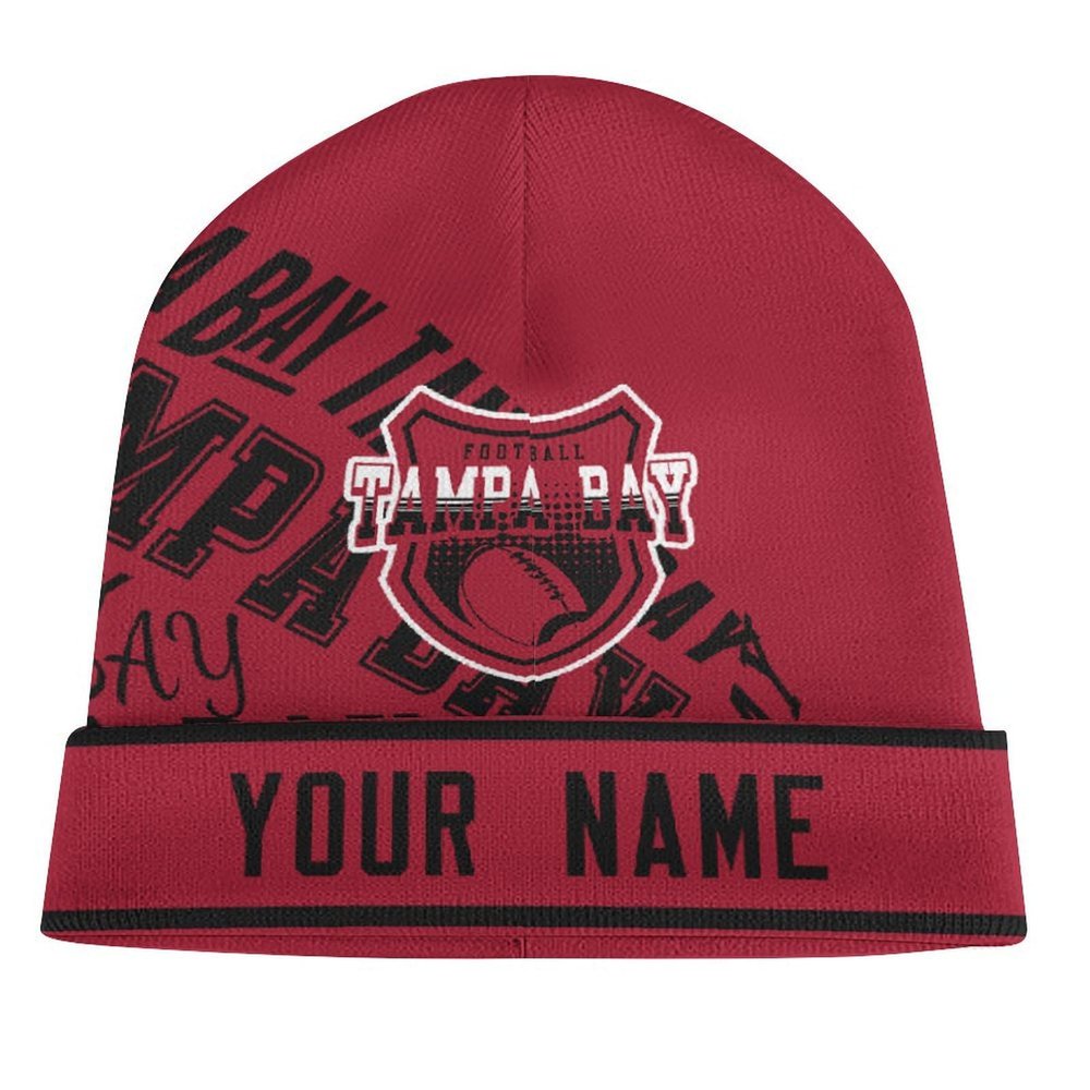 Tampa Bay Custom Personalized Knitted Hat,Tampa Bay Sports Stylish Winter Hat,Fashion Accessories,A Soft and Cozy Winter Hat for Long-Lasting Warmth,Great Gifts of Sports Fans.