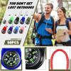 25 Pack Compass for Kids Hiking and Survival Small Mini Pocket Compasses Keychain Lanyard Boy Scout Party Favor Toy Set, Bulk view 2