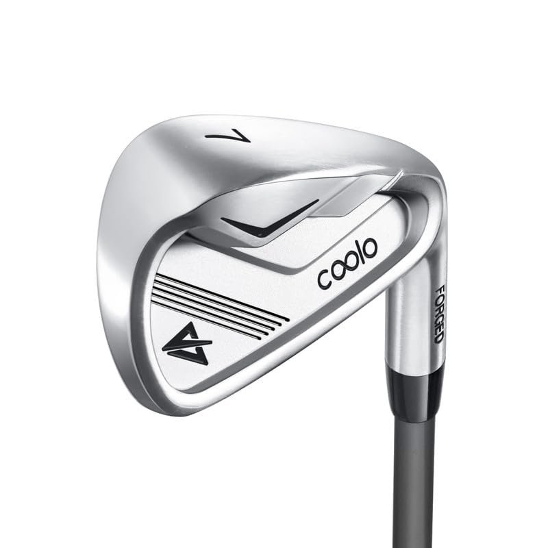 COOLO Graphite Golf Irons, Provide More Speed and Control, Beginner/High Handicap/Seniors/Ladies, Reduced Strain on Elbows and Wrists, Right&Left Handed(Women, #P Iron, Left)
