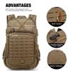 Mardingtop Small Military Tactical Backpack for Men,25L Molle Cordura Backpack for Hiking,Camping,Rucking view 3