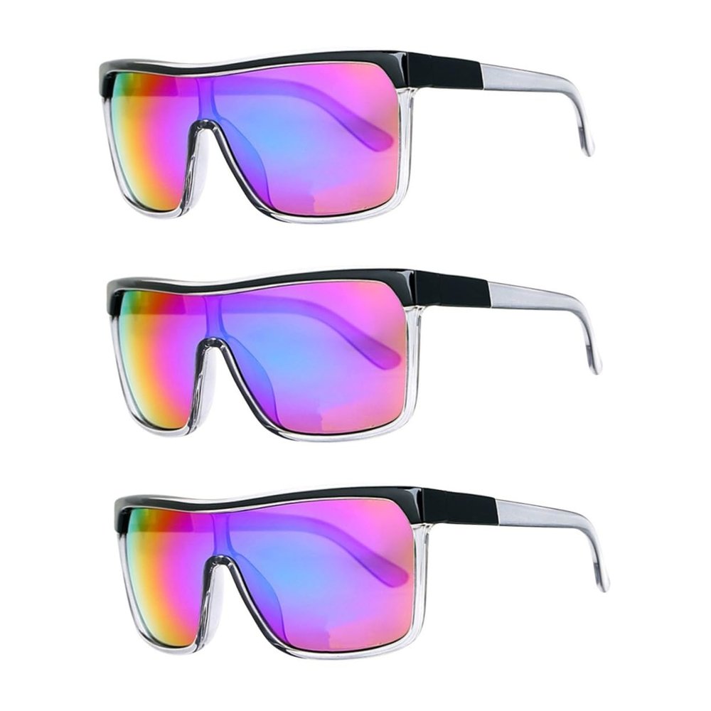 BESPORTBLE 3pcs Outdoor Sports Sunglasses for Adults Uv Windproof for Cycling Running Hiking Lightweight and Scratch Resistant for Weather Activities