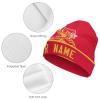 Custom Personalized Knitted Winter Hat - Stylish Sports Fashion Accessory, Soft and Cozy for Long-Lasting Warmth, Great Gift for Sports Fans view 3