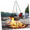 BESPORTBLE 3-piece Camping Cookware Rack Stand Adjustable Height Sturdy Safe Lightweight Picnic Supply for Outdoor Cooking view 2