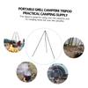 BESPORTBLE 3-piece Camping Cookware Rack Stand Adjustable Height Sturdy Safe Lightweight Picnic Supply for Outdoor Cooking view 3