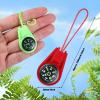 50 Pack Compass for Kids Hiking and Survival Small Mini Pocket Compasses Keychain Lanyard Boy Scout Party Favor Toy Set, Bulk view 3