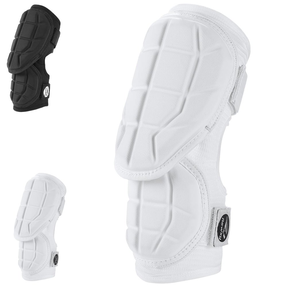 Rawxy Hitters Baseball Softball Batters Elbow Guard (White, Adult-S/M)