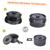 BESPORTBLE Lightweight Outdoor Cooking Set Portable Camping Cookware and Tableware for People Durable Compact Design for Hiking Picnics and Backpacking view 2