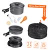 BESPORTBLE Lightweight Outdoor Cooking Set Portable Camping Cookware and Tableware for People Durable Compact Design for Hiking Picnics and Backpacking view 4