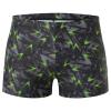 Xioker Men Swimsuits Jammer for Swimming,Swim Jammer Men Square Legs UPF50 +,Trunks with Drawstring(Grey Green Printed L) view 2