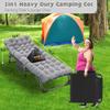 ABORON Camping Cot for Adult 28" Extra Wide, Heavy-Duty 1200D Oxford Cot for Sleeping, Portable Folding Camp Bed with Mat & Carry Bag view 2