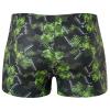 Xioker Men Swimsuits Jammer for Swimming,Swim Jammer Men Square Legs UPF50 +,Trunks with Drawstring(Black Green Printed M) view 2