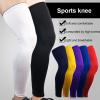 Mcolics Sports Non Slip Compression Full Knee Leg Long Sleeves for Adult Men Women Thigh Calf Support for Basketball Football (Dark Blue, X-Large) view 2