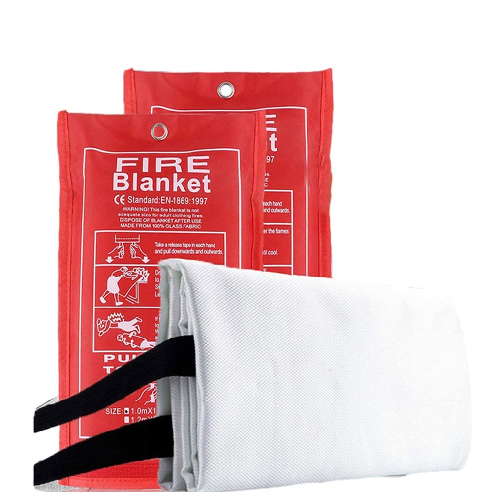 AHDFY Fire Blankets for Home and Kitchen, Fire Blanket, Emergency Fire Blanket, Fiberglass Fire Blanket, for The Kitchen, Fireplace, Car, Camping,Fire Proof Survival,Safety Reusable,3.0mX3.0m