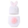 IBTOM CASTLE Newborn Photography Props Baby Boy Easter Bunny Crochet Knitted Rabbit Beanie Hat Set Diaper Accessory (White) view 2