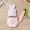 IBTOM CASTLE Newborn Photography Props Baby Boy Easter Bunny Crochet Knitted Rabbit Beanie Hat Set Diaper Accessory (White) view 4