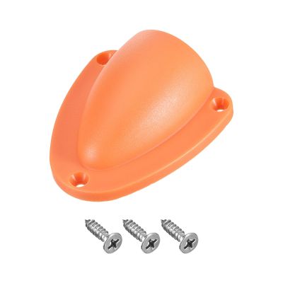 uxcell Marine Wire Cable Vent Cover, 1Pcs - Nylon Clamshell Hose Vent Cover with Screws, Transducer Mounting Plate for Boat Yacht (Orange, 2.91x2.64 Inch)