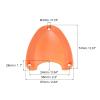 uxcell Marine Wire Cable Vent Cover, 1Pcs - Nylon Clamshell Hose Vent Cover with Screws, Transducer Mounting Plate for Boat Yacht (Orange, 2.91x2.64 Inch) view 2
