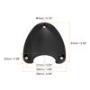 uxcell Marine Wire Cable Vent Cover, 2Pcs - Nylon Clamshell Hose Vent Cover with Screws, Transducer Mounting Plate for Boat Yacht (Black, 2.48x2.28 Inch) view 2