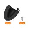 uxcell Marine Wire Cable Vent Cover, 2Pcs - Nylon Clamshell Hose Vent Cover with Screws, Transducer Mounting Plate for Boat Yacht (Black, 2.48x2.28 Inch) view 3